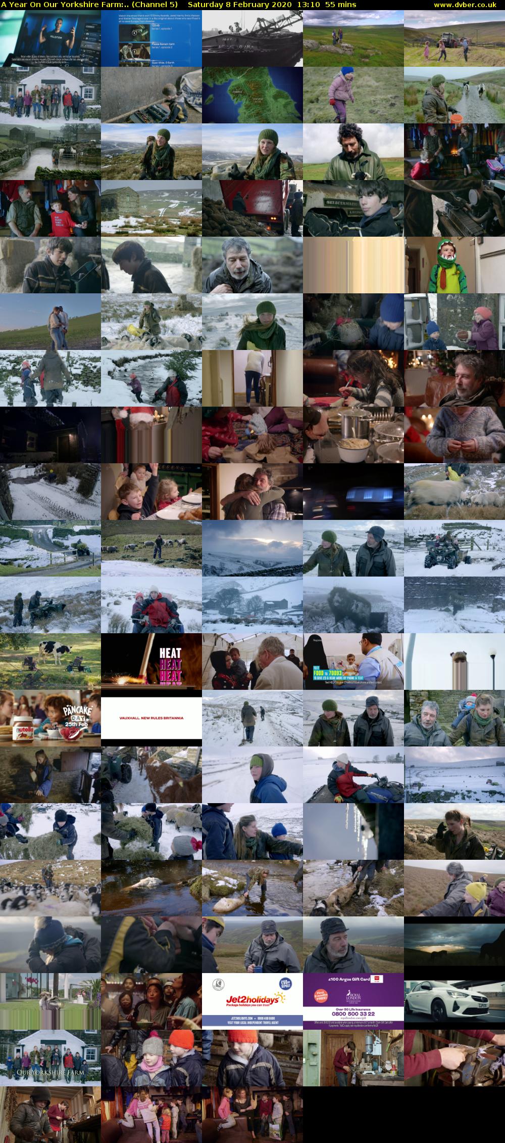 A Year On Our Yorkshire Farm:.. (Channel 5) Saturday 8 February 2020 13:10 - 14:05
