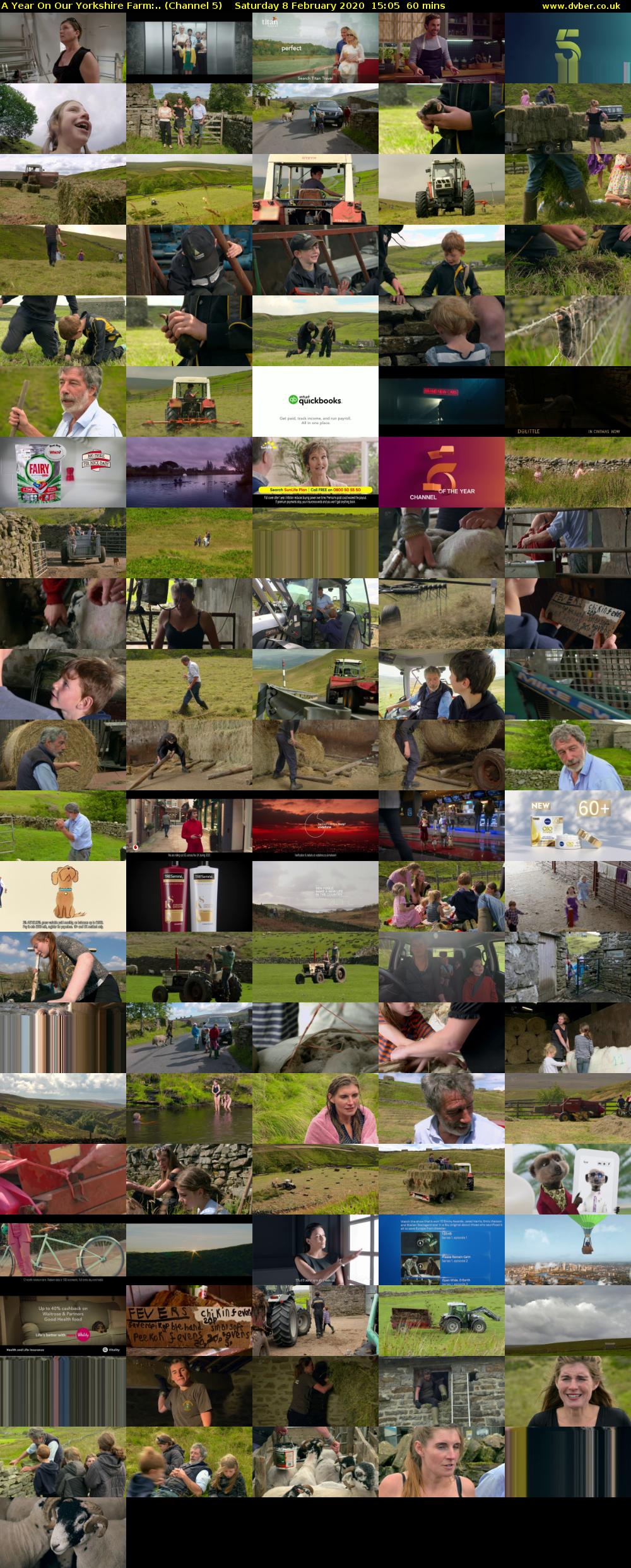 A Year On Our Yorkshire Farm:.. (Channel 5) Saturday 8 February 2020 15:05 - 16:05