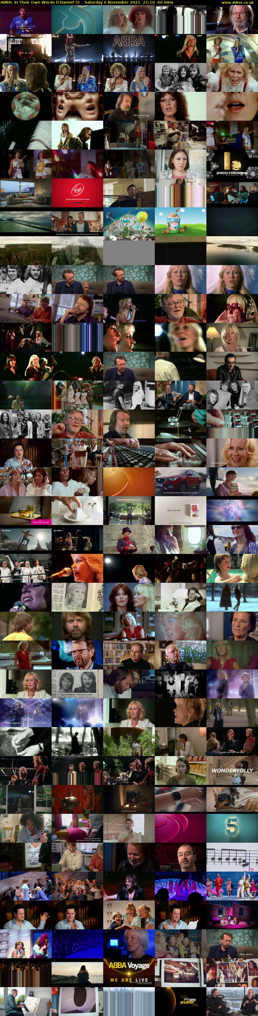 ABBA: In Their Own Words (Channel 5) Saturday 6 November 2021 21:10 - 22:10
