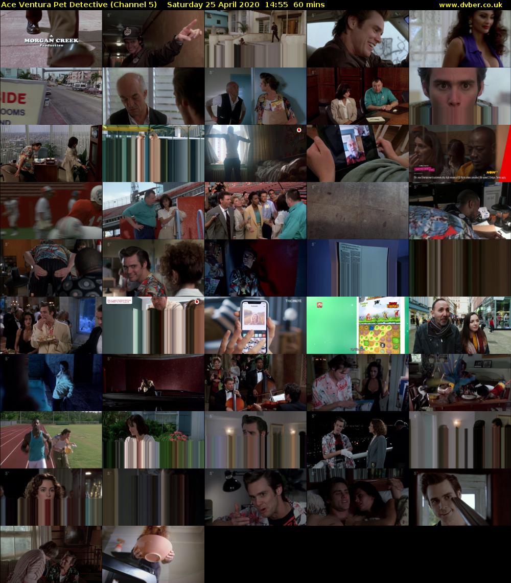 Ace Ventura Pet Detective (Channel 5) Saturday 25 April 2020 14:55 - 15:55