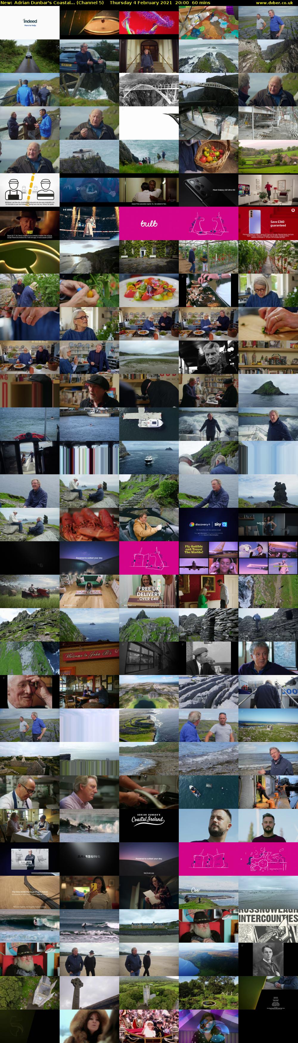Adrian Dunbar's Coastal... (Channel 5) Thursday 4 February 2021 20:00 - 21:00