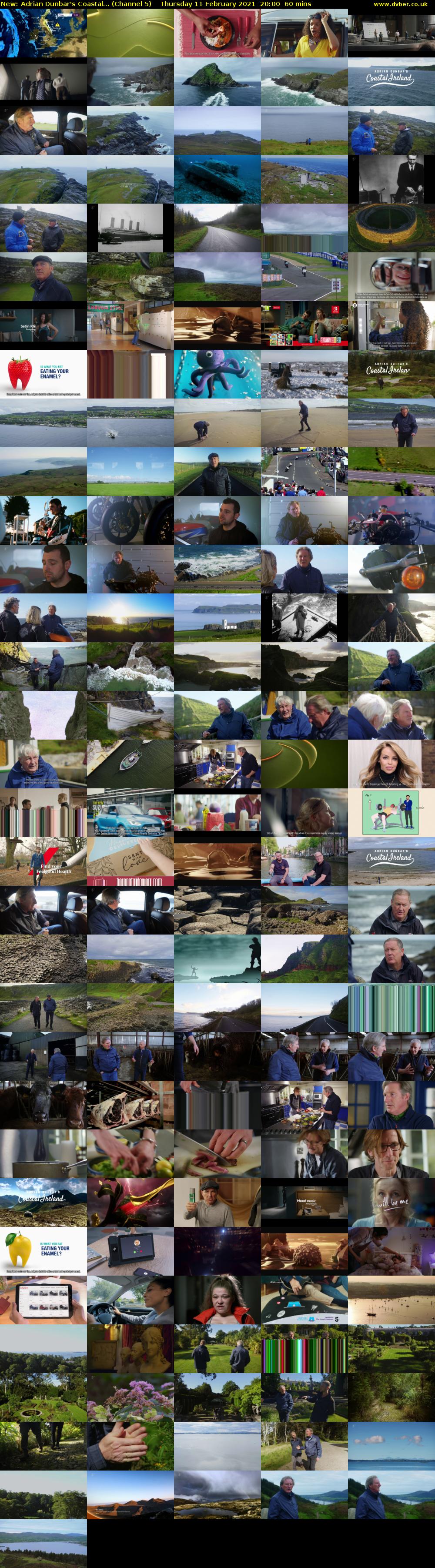 Adrian Dunbar's Coastal... (Channel 5) Thursday 11 February 2021 20:00 - 21:00