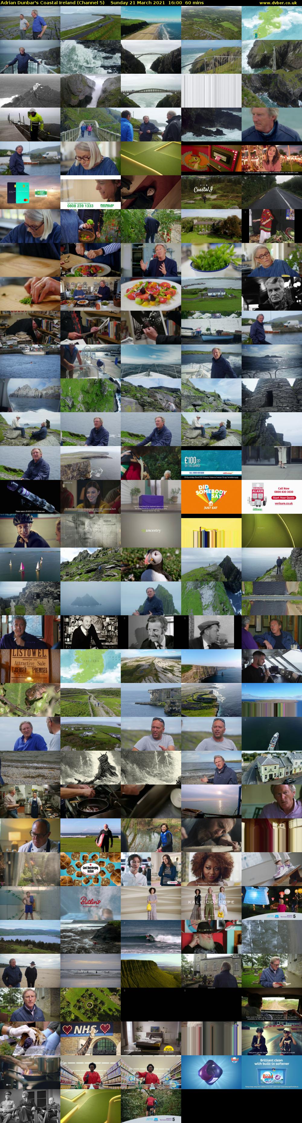 Adrian Dunbar's Coastal Ireland (Channel 5) Sunday 21 March 2021 16:00 - 17:00