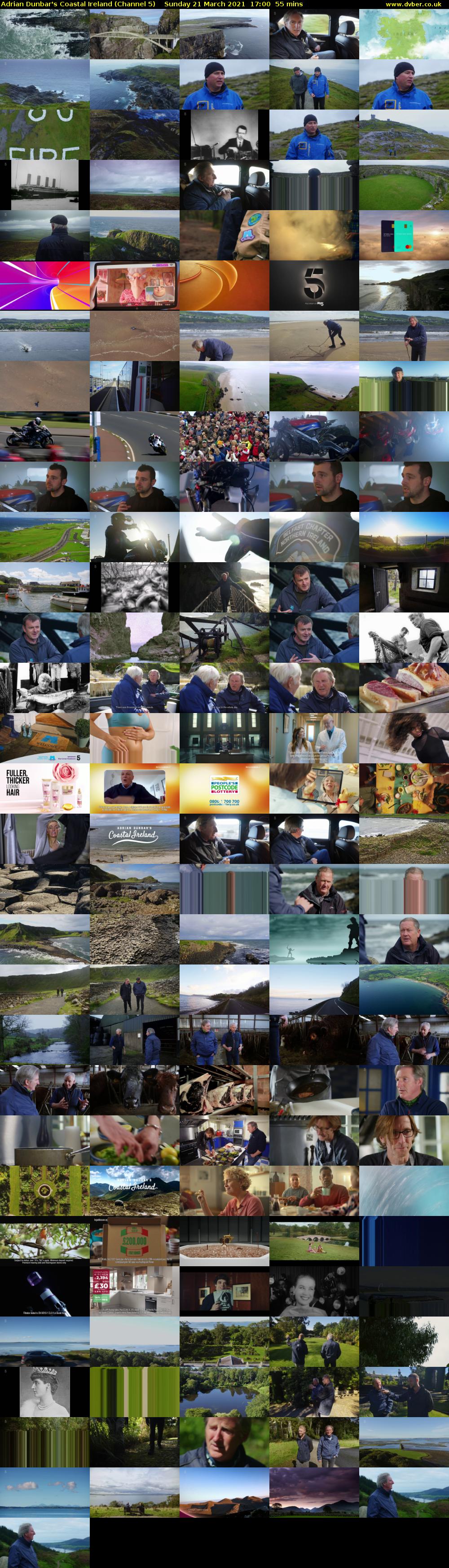 Adrian Dunbar's Coastal Ireland (Channel 5) Sunday 21 March 2021 17:00 - 17:55