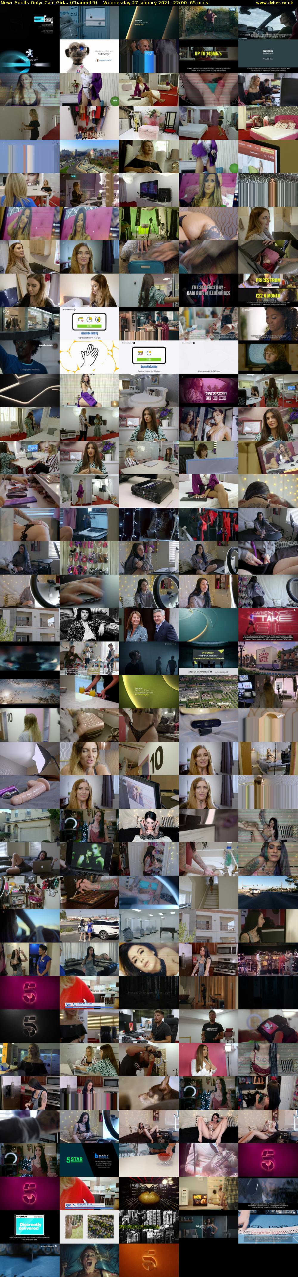 Adults Only: Cam Girl... (Channel 5) Wednesday 27 January 2021 22:00 - 23:05