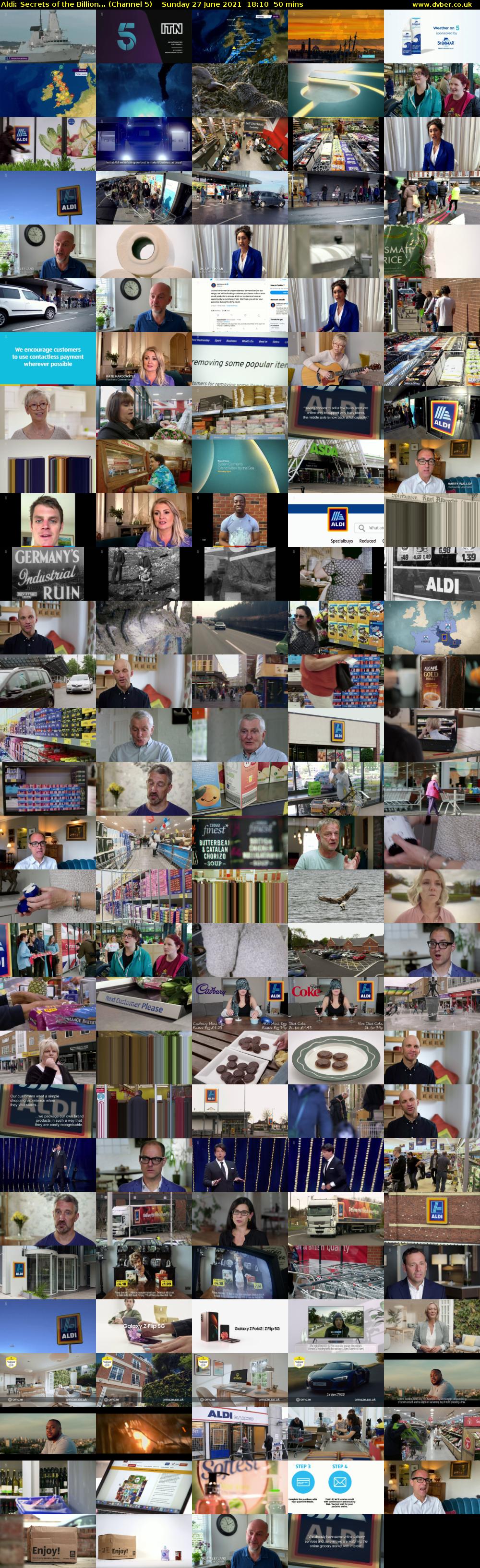 Aldi: Secrets of the Billion... (Channel 5) Sunday 27 June 2021 18:10 - 19:00