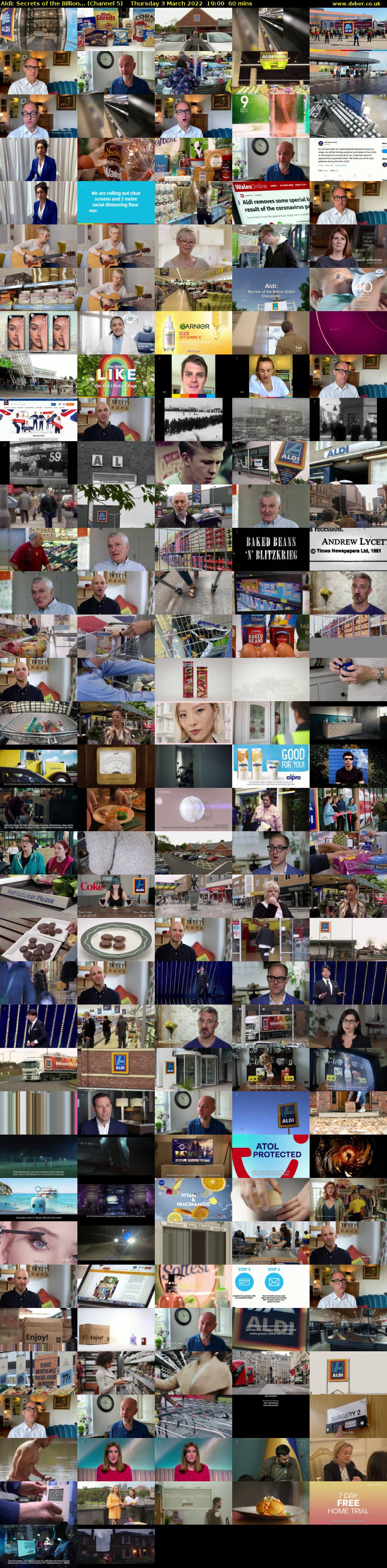 Aldi: Secrets of the Billion... (Channel 5) Thursday 3 March 2022 19:00 - 20:00