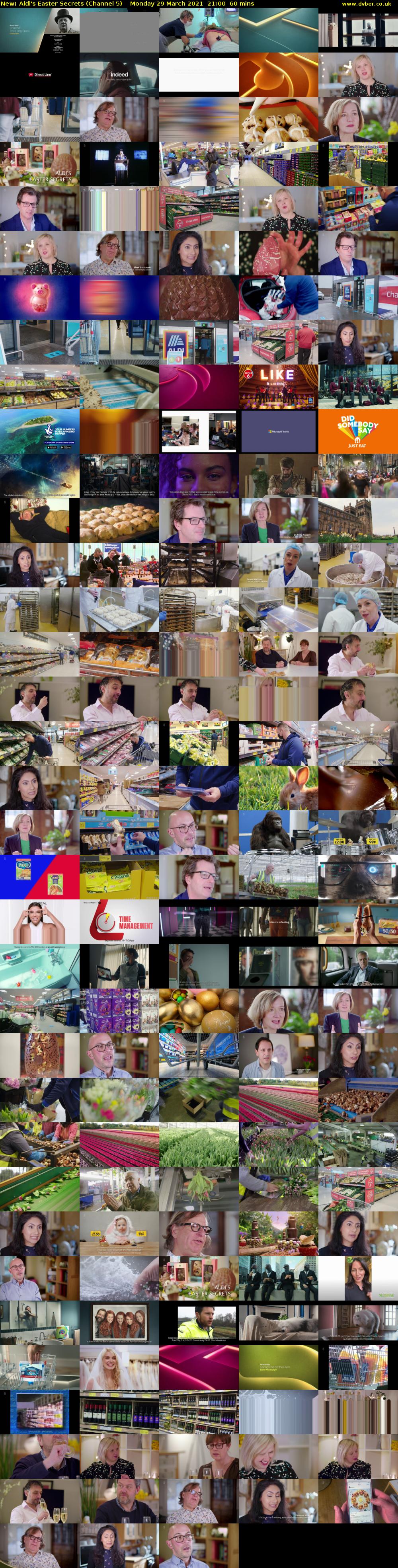 Aldi's Easter Secrets (Channel 5) Monday 29 March 2021 21:00 - 22:00