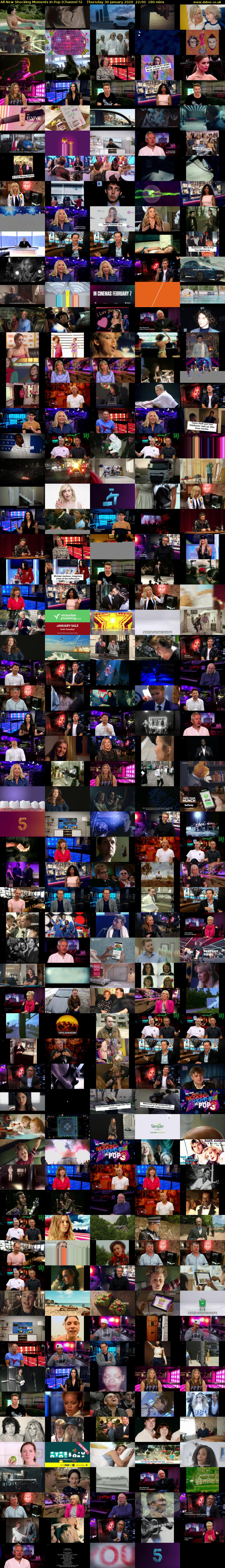 All New Shocking Moments In Pop (Channel 5) Thursday 30 January 2020 22:00 - 01:00