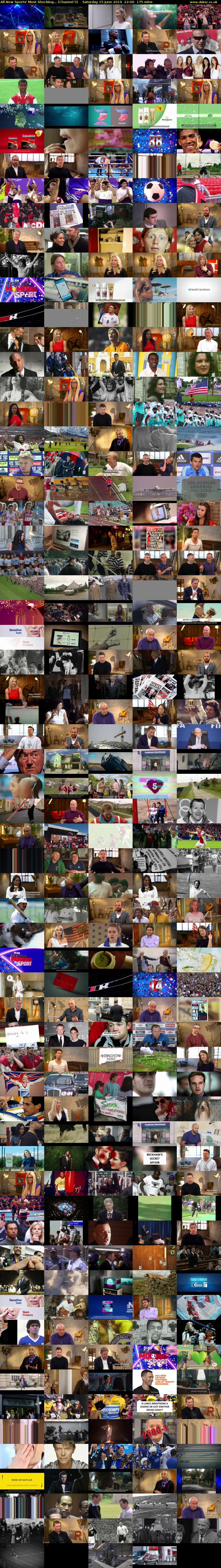 All New Sports' Most Shocking... (Channel 5) Saturday 15 June 2019 22:00 - 00:55