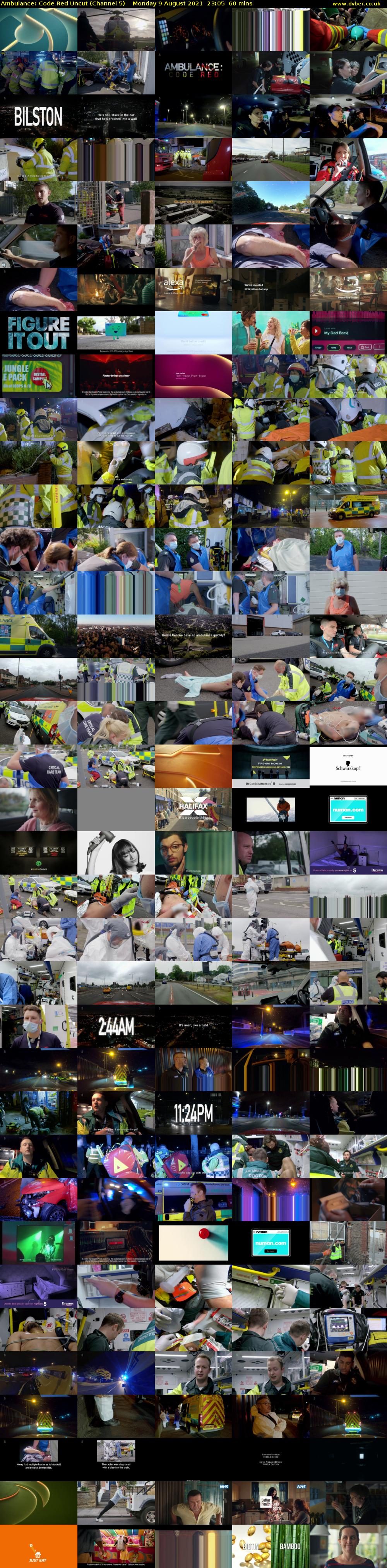Ambulance: Code Red Uncut (Channel 5) Monday 9 August 2021 23:05 - 00:05