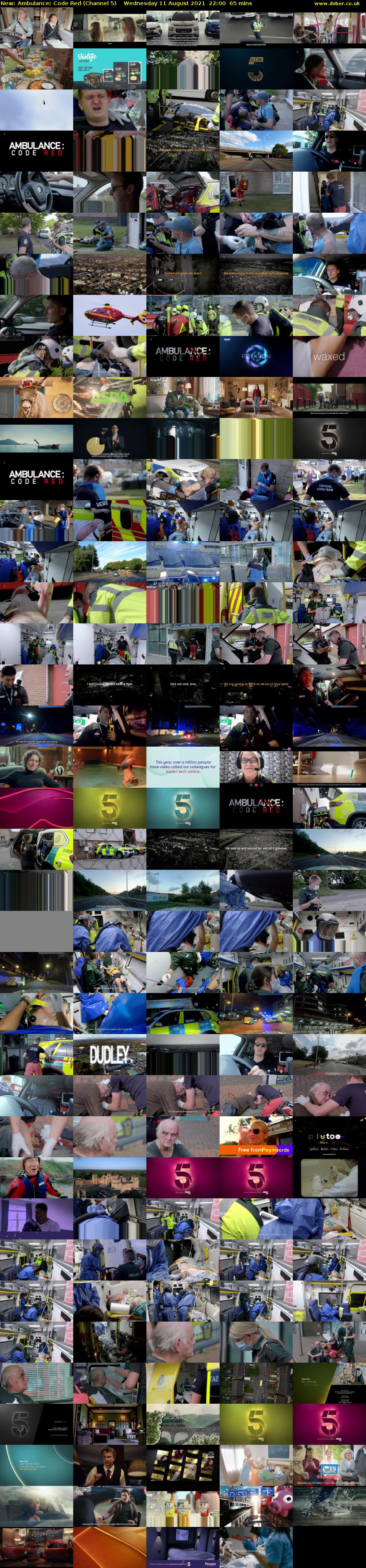 Ambulance: Code Red (Channel 5) Wednesday 11 August 2021 22:00 - 23:05