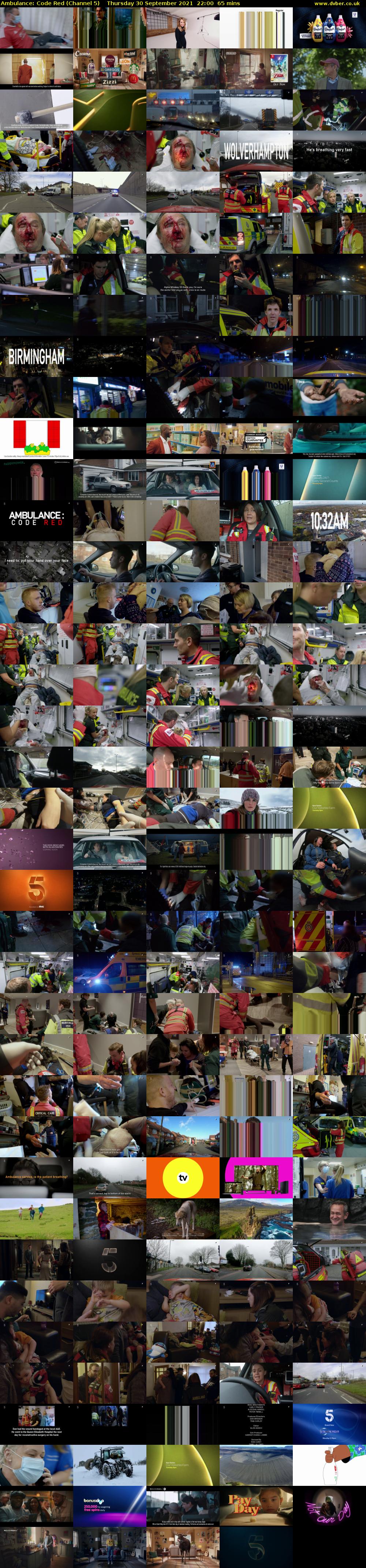 Ambulance: Code Red (Channel 5) Thursday 30 September 2021 22:00 - 23:05
