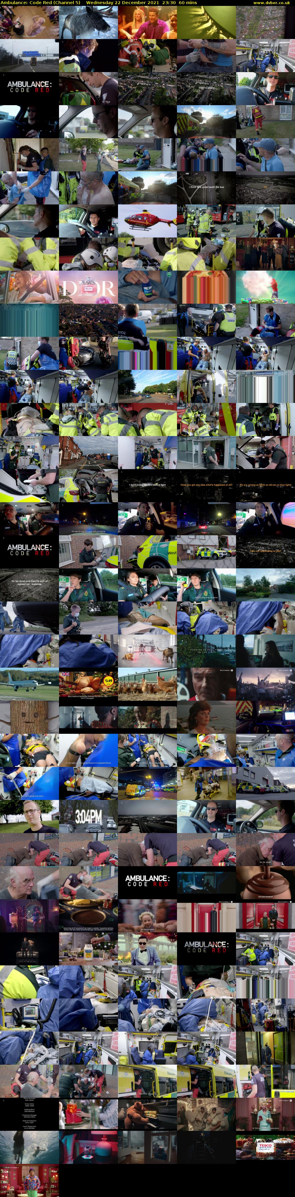 Ambulance: Code Red (Channel 5) Wednesday 22 December 2021 23:30 - 00:30