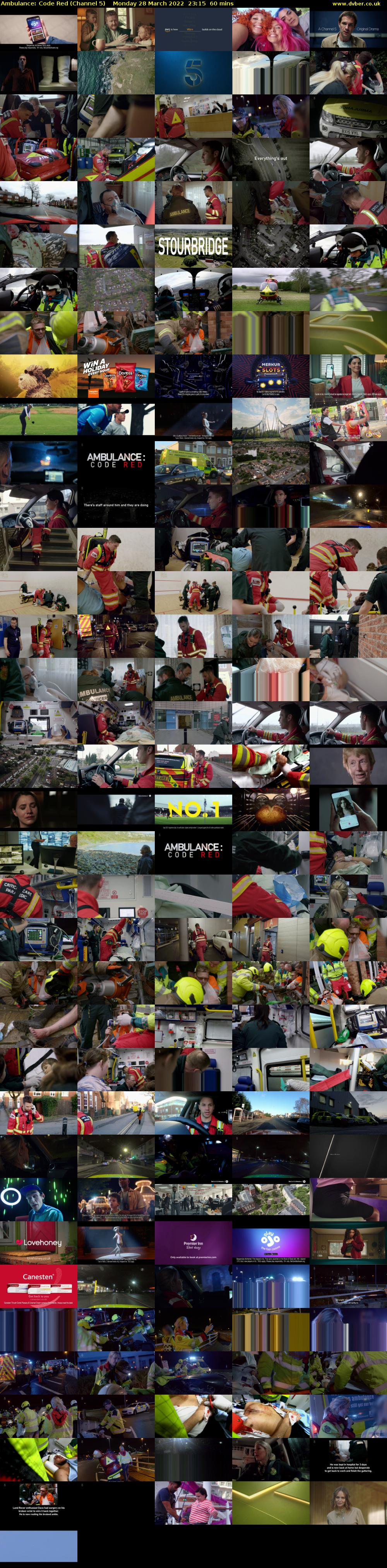 Ambulance: Code Red (Channel 5) Monday 28 March 2022 23:15 - 00:15