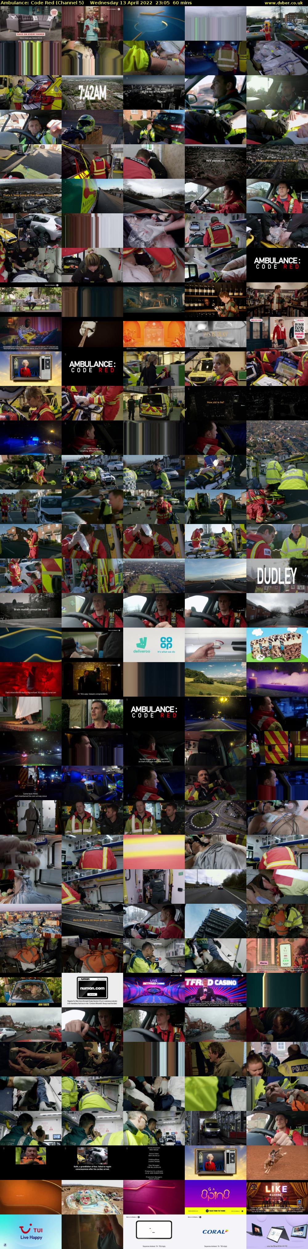 Ambulance: Code Red (Channel 5) Wednesday 13 April 2022 23:05 - 00:05