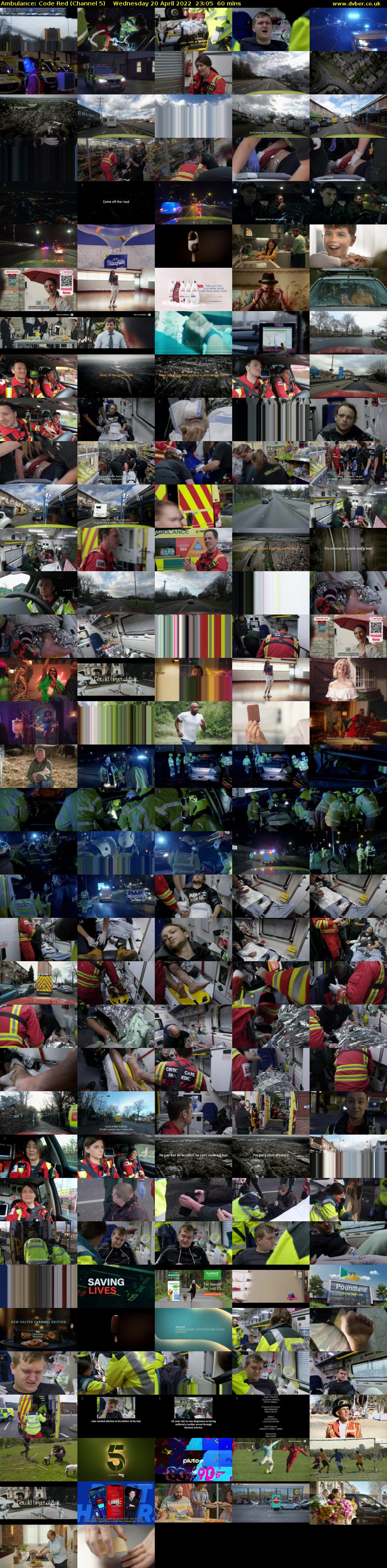 Ambulance: Code Red (Channel 5) Wednesday 20 April 2022 23:05 - 00:05