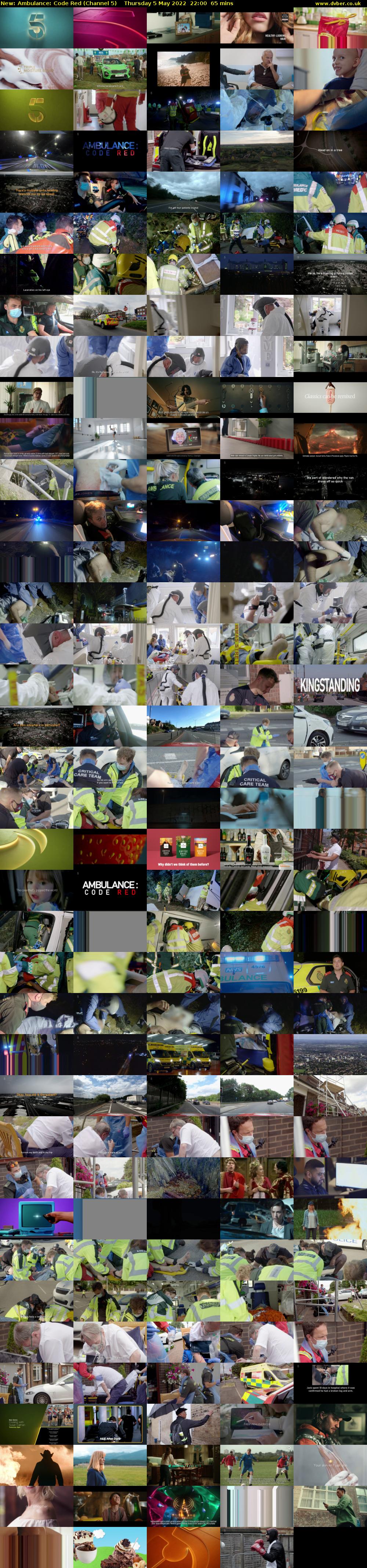 Ambulance: Code Red (Channel 5) Thursday 5 May 2022 22:00 - 23:05