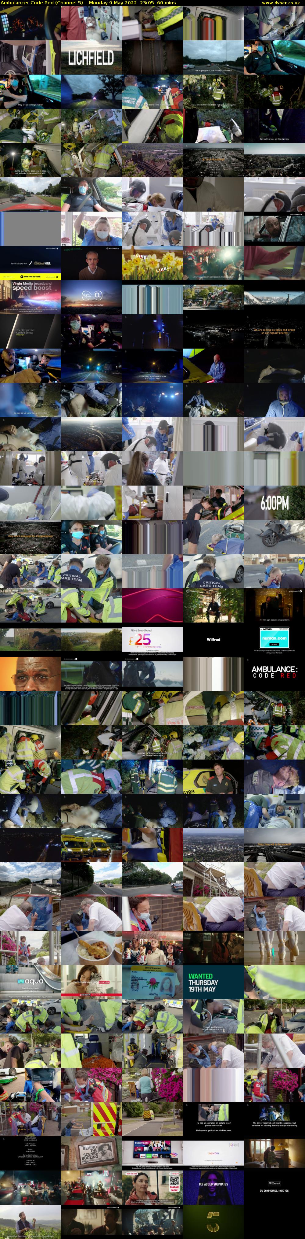 Ambulance: Code Red (Channel 5) Monday 9 May 2022 23:05 - 00:05