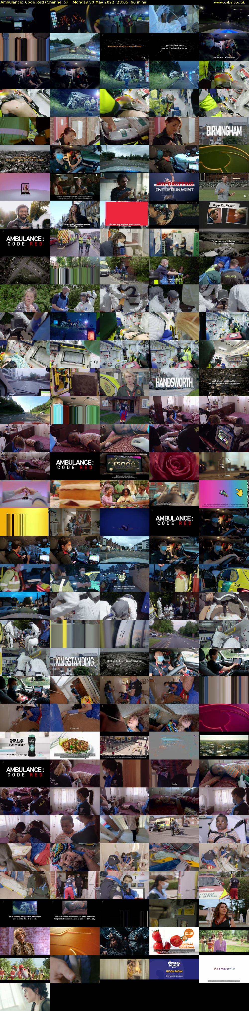 Ambulance: Code Red (Channel 5) Monday 30 May 2022 23:05 - 00:05