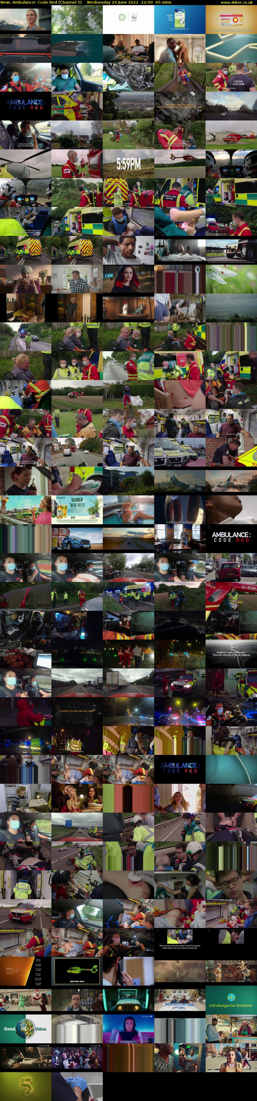 Ambulance: Code Red (Channel 5) Wednesday 29 June 2022 22:00 - 23:05