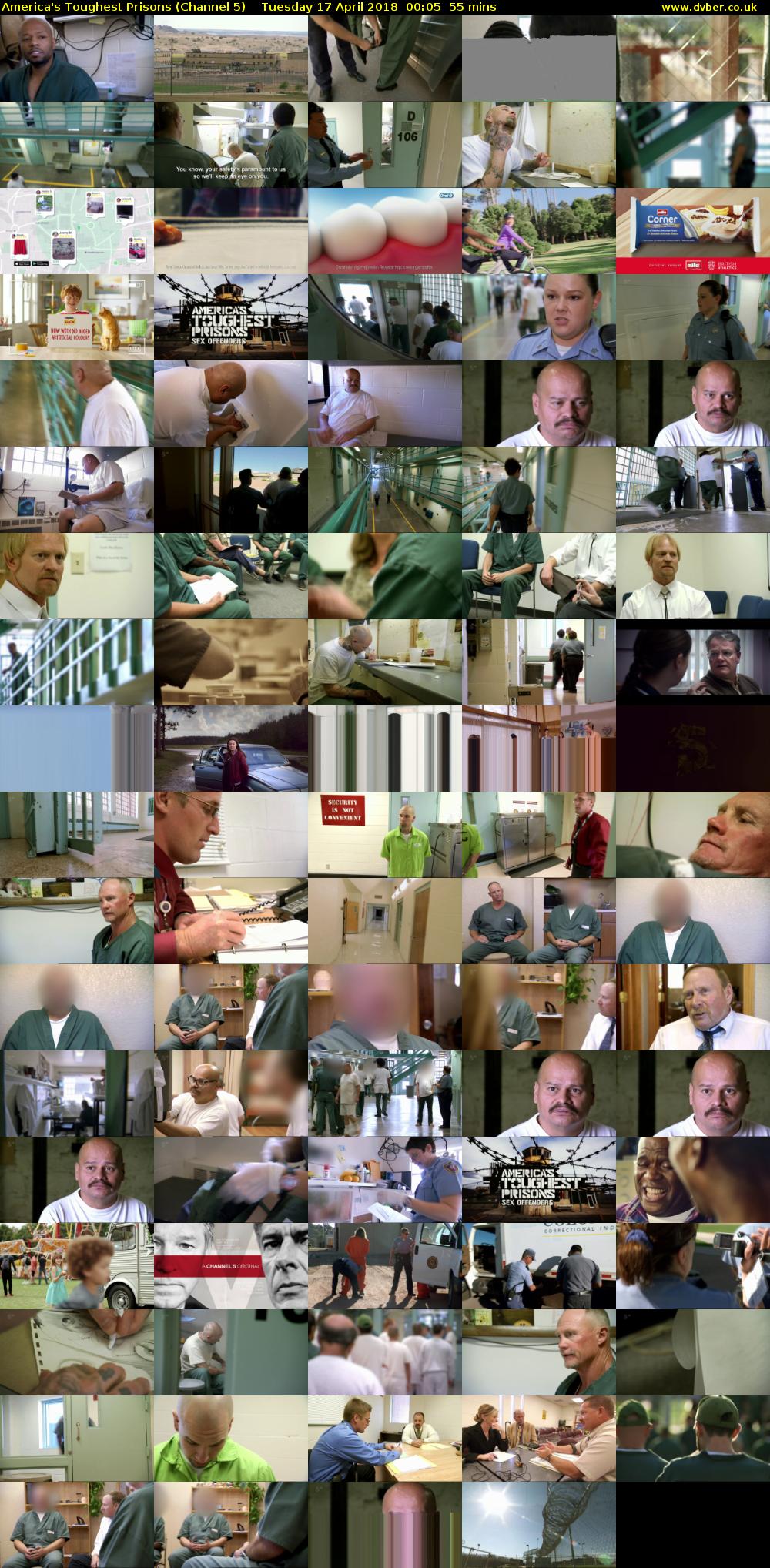 America's Toughest Prisons (Channel 5) Tuesday 17 April 2018 00:05 - 01:00