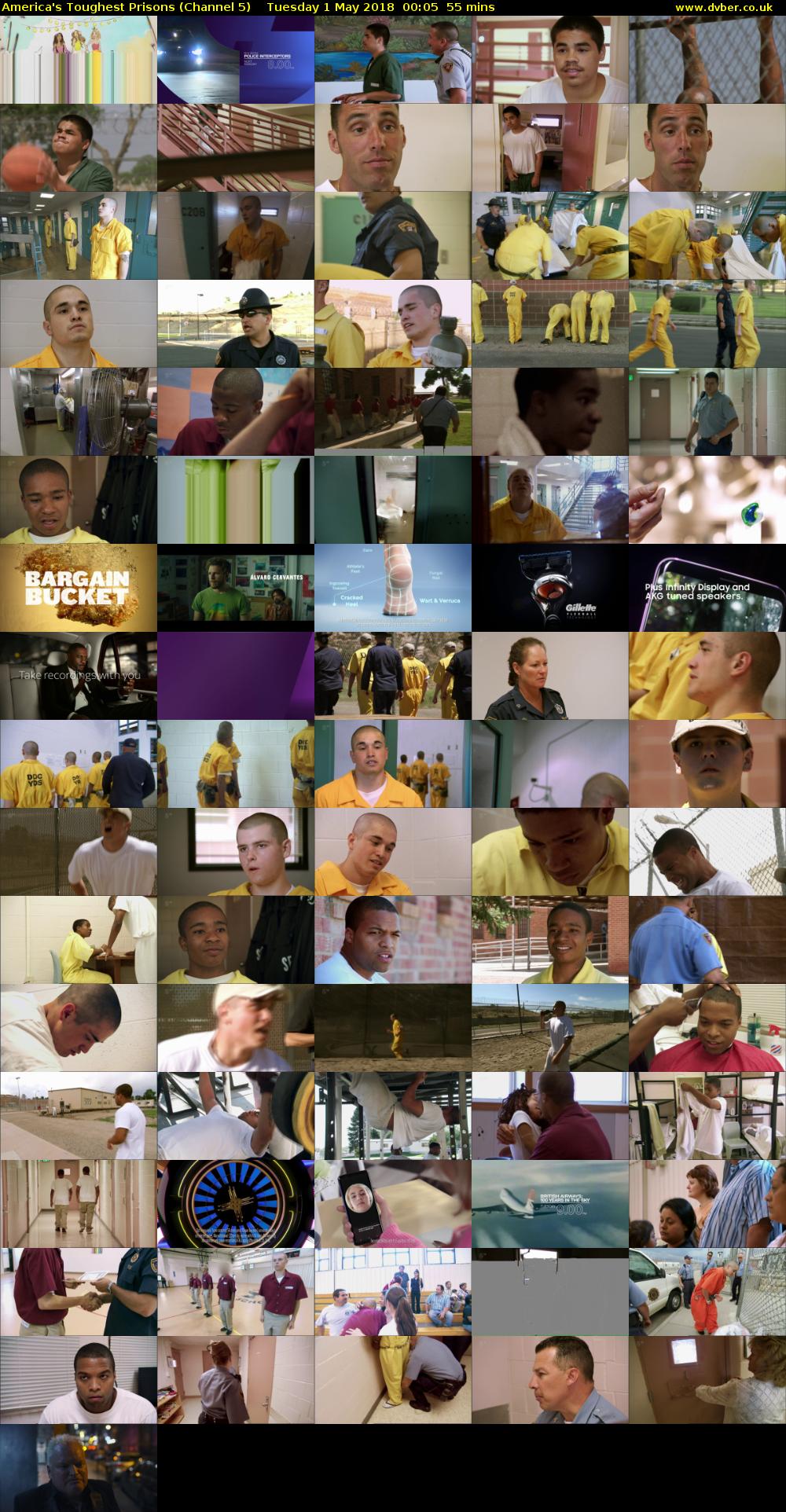 America's Toughest Prisons (Channel 5) Tuesday 1 May 2018 00:05 - 01:00