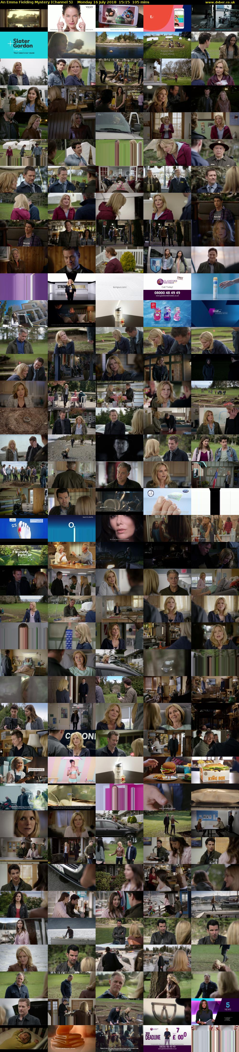 An Emma Fielding Mystery (Channel 5) Monday 16 July 2018 15:15 - 17:00