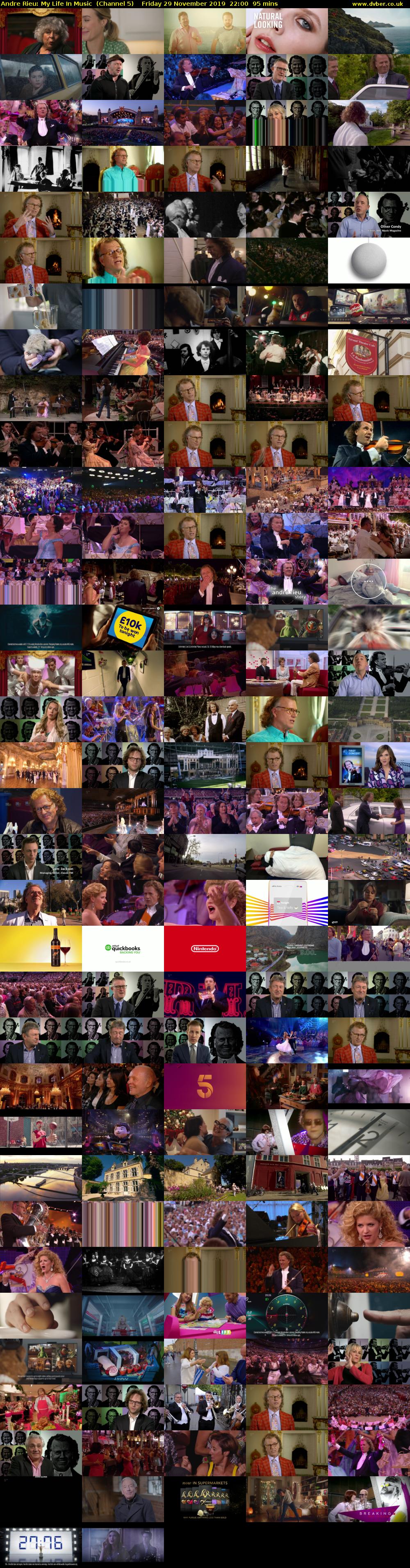 Andre Rieu: My Life In Music  (Channel 5) Friday 29 November 2019 22:00 - 23:35