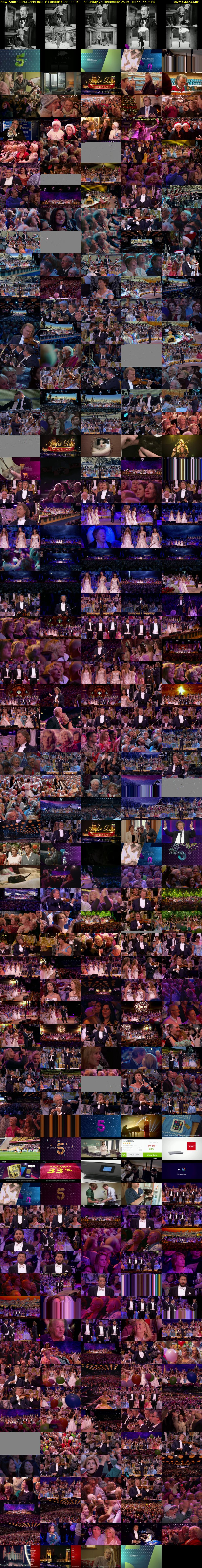Andre Rieu:Christmas In London (Channel 5) Saturday 24 December 2016 18:55 - 20:00