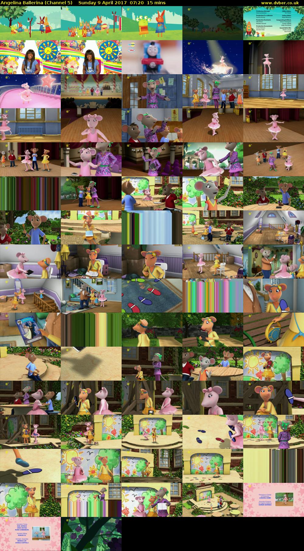 Angelina Ballerina (Channel 5) Sunday 9 April 2017 07:20 - 07:35