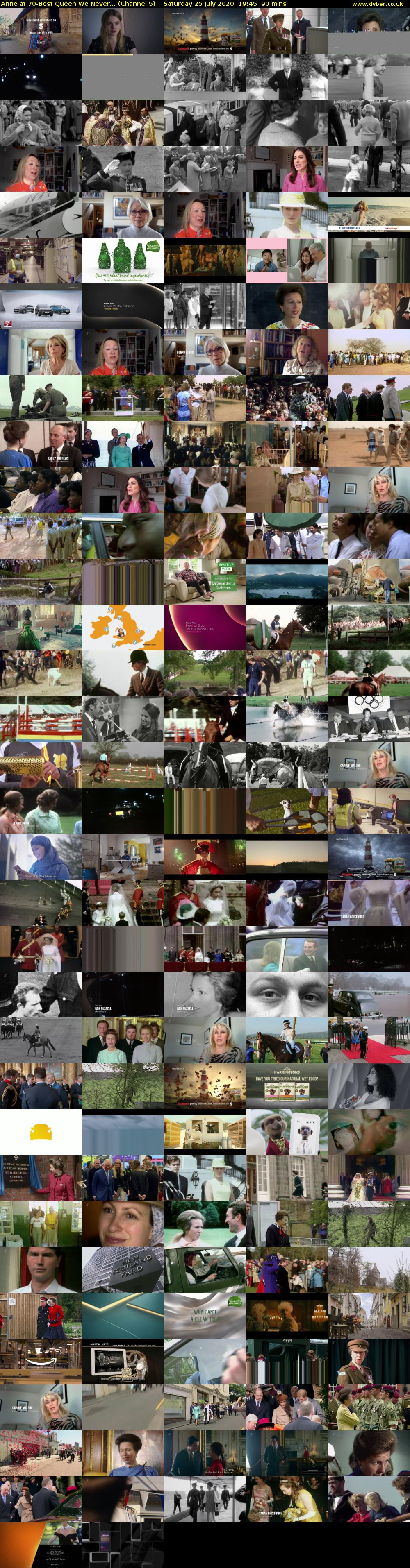 Anne at 70-Best Queen We Never... (Channel 5) Saturday 25 July 2020 19:45 - 21:15