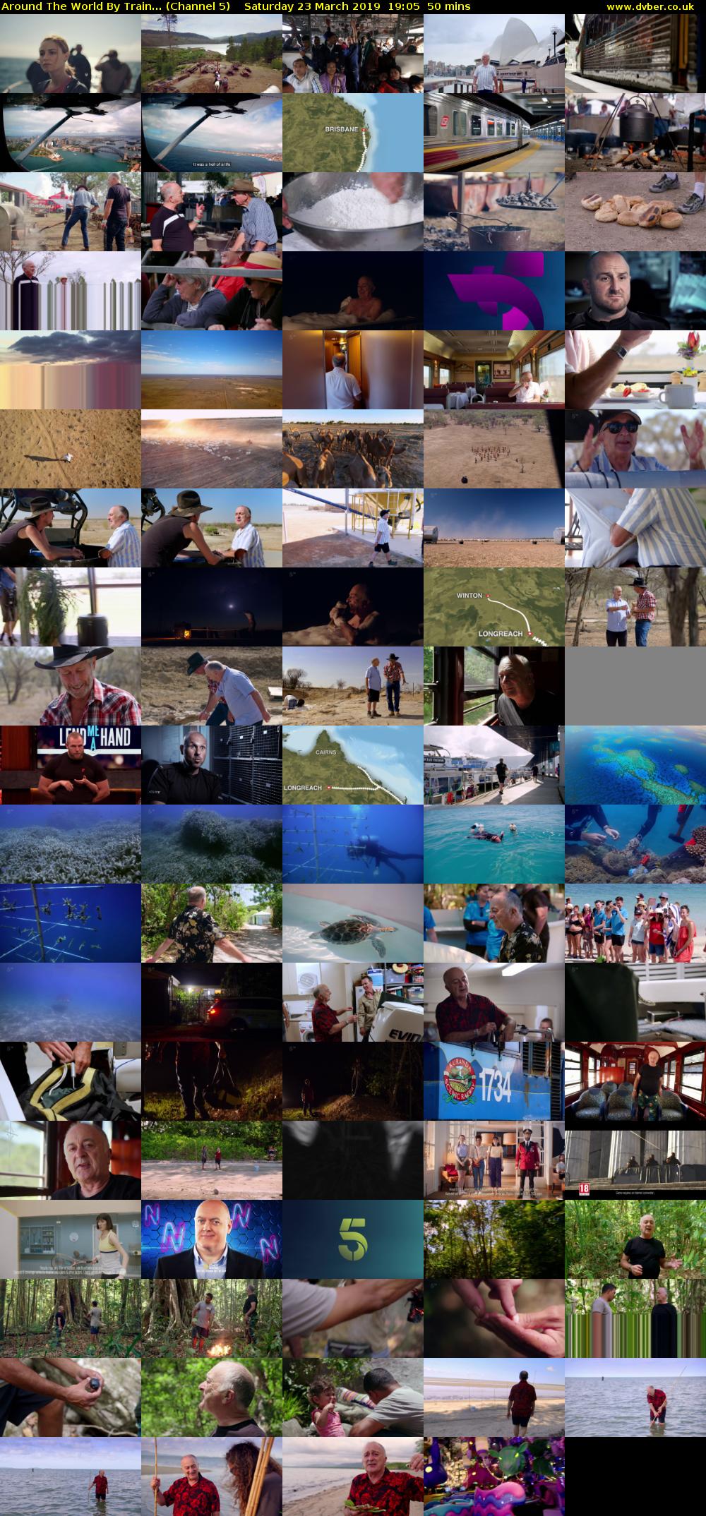 Around The World By Train... (Channel 5) Saturday 23 March 2019 19:05 - 19:55
