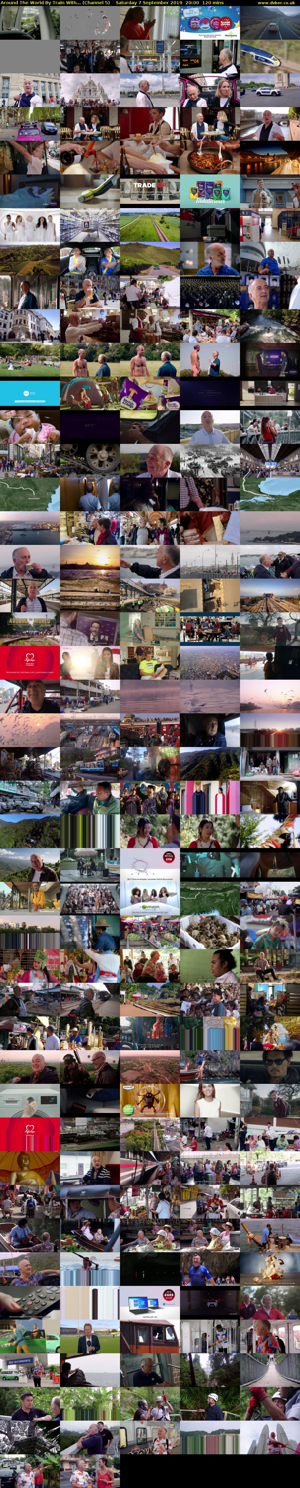 Around The World By Train With... (Channel 5) Saturday 7 September 2019 20:00 - 22:00