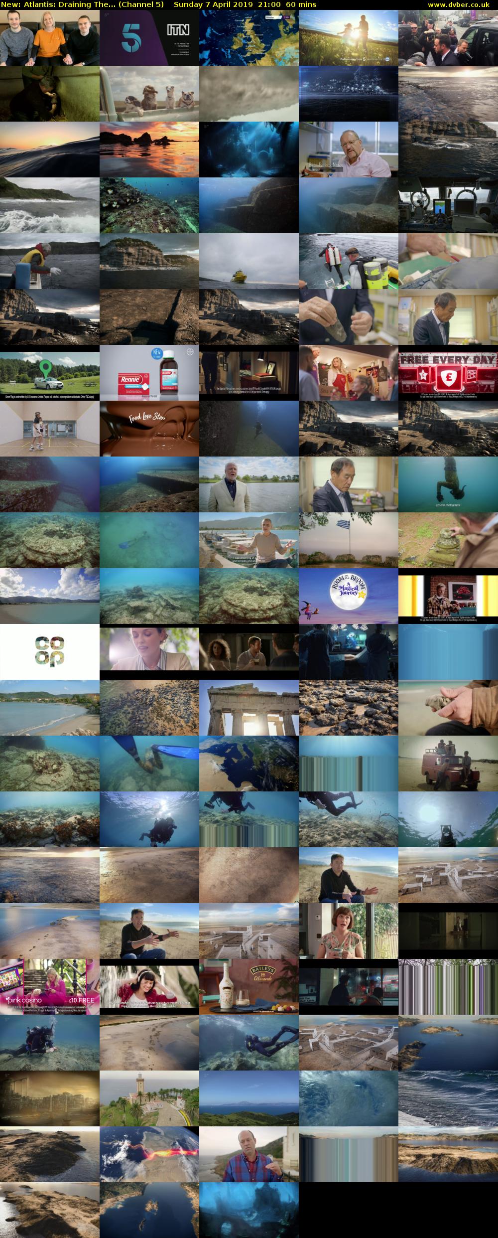 Atlantis: Draining The... (Channel 5) Sunday 7 April 2019 21:00 - 22:00