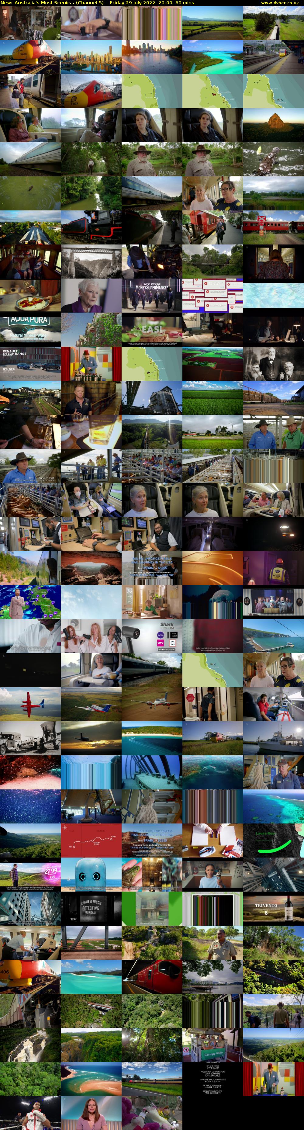 Australia's Most Scenic... (Channel 5) Friday 29 July 2022 20:00 - 21:00
