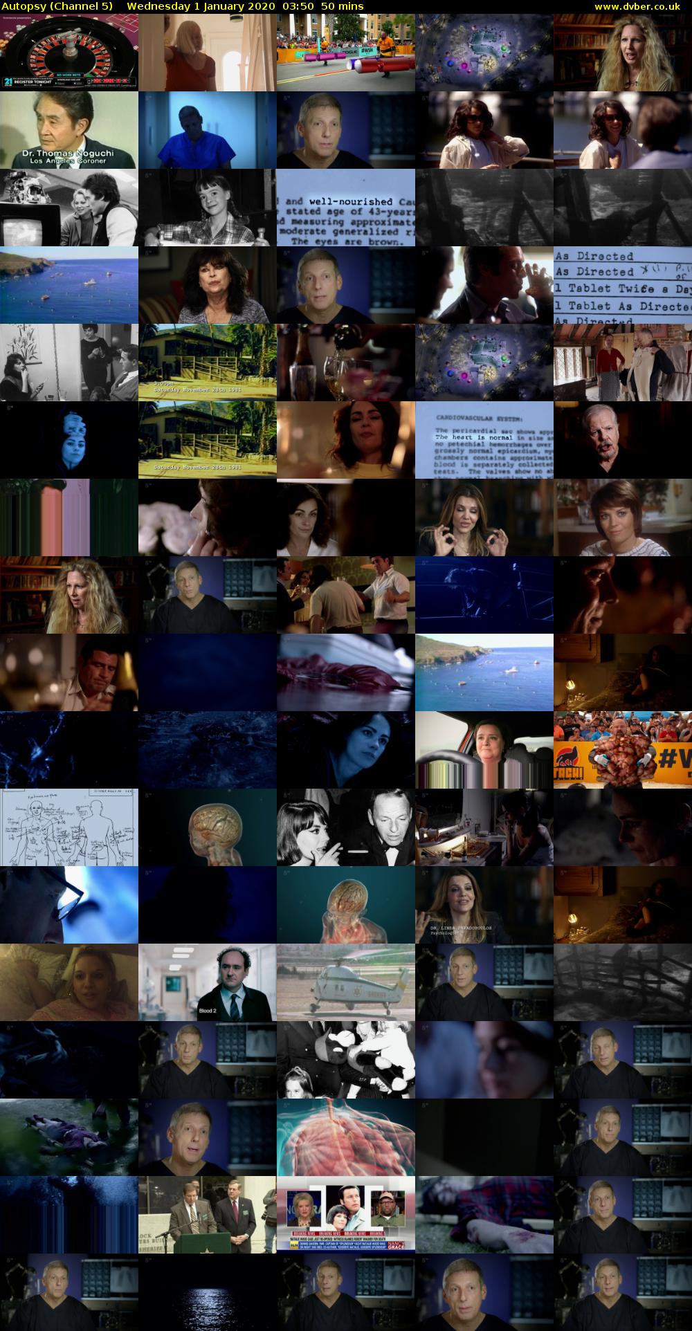 Autopsy (Channel 5) Wednesday 1 January 2020 03:50 - 04:40