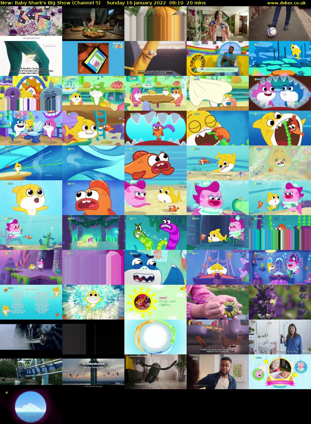 Baby Shark's Big Show (Channel 5) Sunday 16 January 2022 08:10 - 08:30