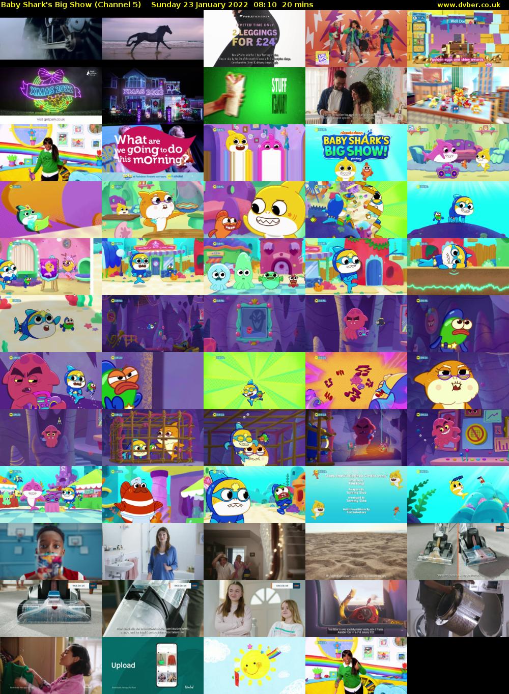 Baby Shark's Big Show (Channel 5) Sunday 23 January 2022 08:10 - 08:30