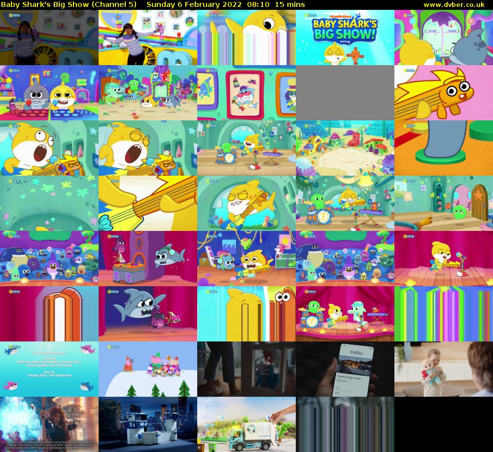 Baby Shark's Big Show (Channel 5) Sunday 6 February 2022 08:10 - 08:25