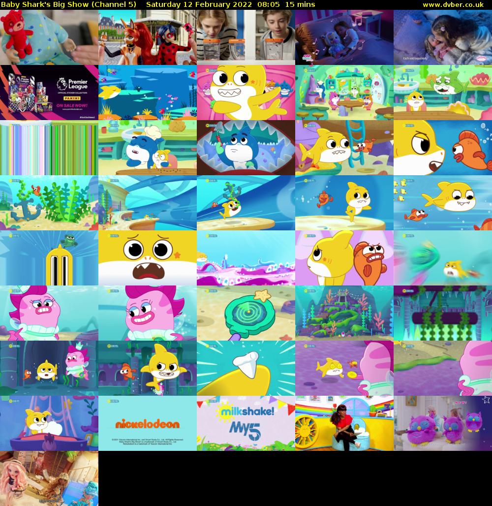 Baby Shark's Big Show (Channel 5) Saturday 12 February 2022 08:05 - 08:20