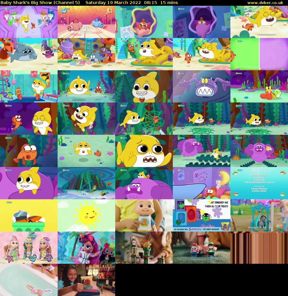 Baby Shark's Big Show (Channel 5) Saturday 19 March 2022 08:15 - 08:30