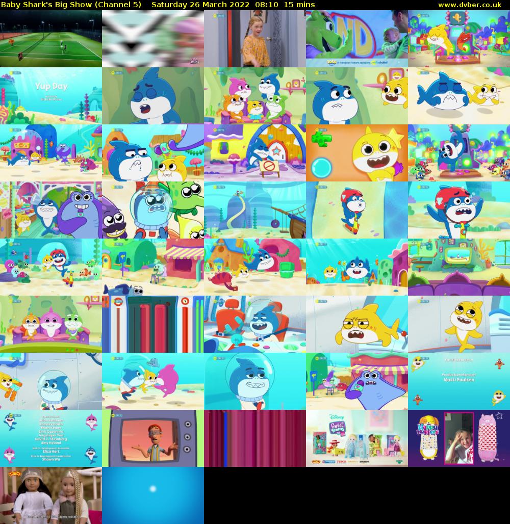 Baby Shark's Big Show (Channel 5) Saturday 26 March 2022 08:10 - 08:25