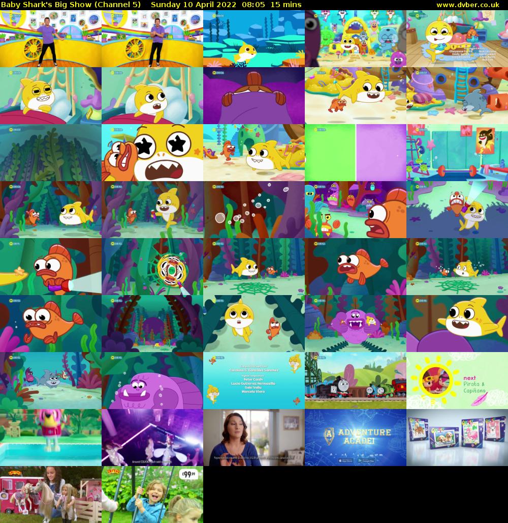 Baby Shark's Big Show (Channel 5) Sunday 10 April 2022 08:05 - 08:20