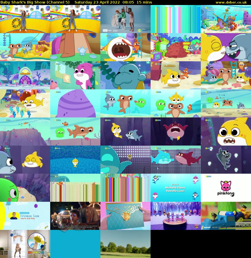 Baby Shark's Big Show (Channel 5) Saturday 23 April 2022 08:05 - 08:20