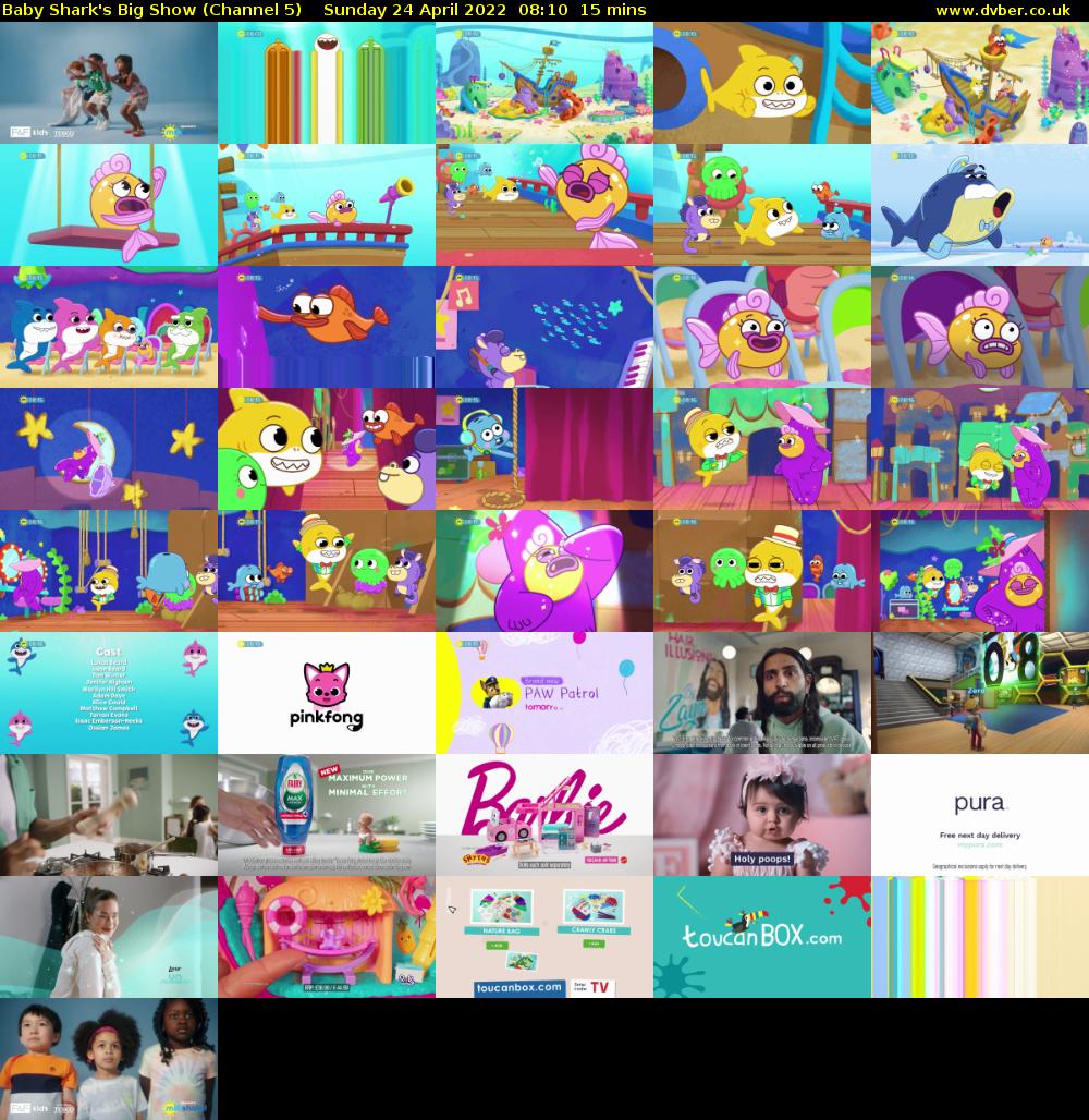 Baby Shark's Big Show (Channel 5) Sunday 24 April 2022 08:10 - 08:25
