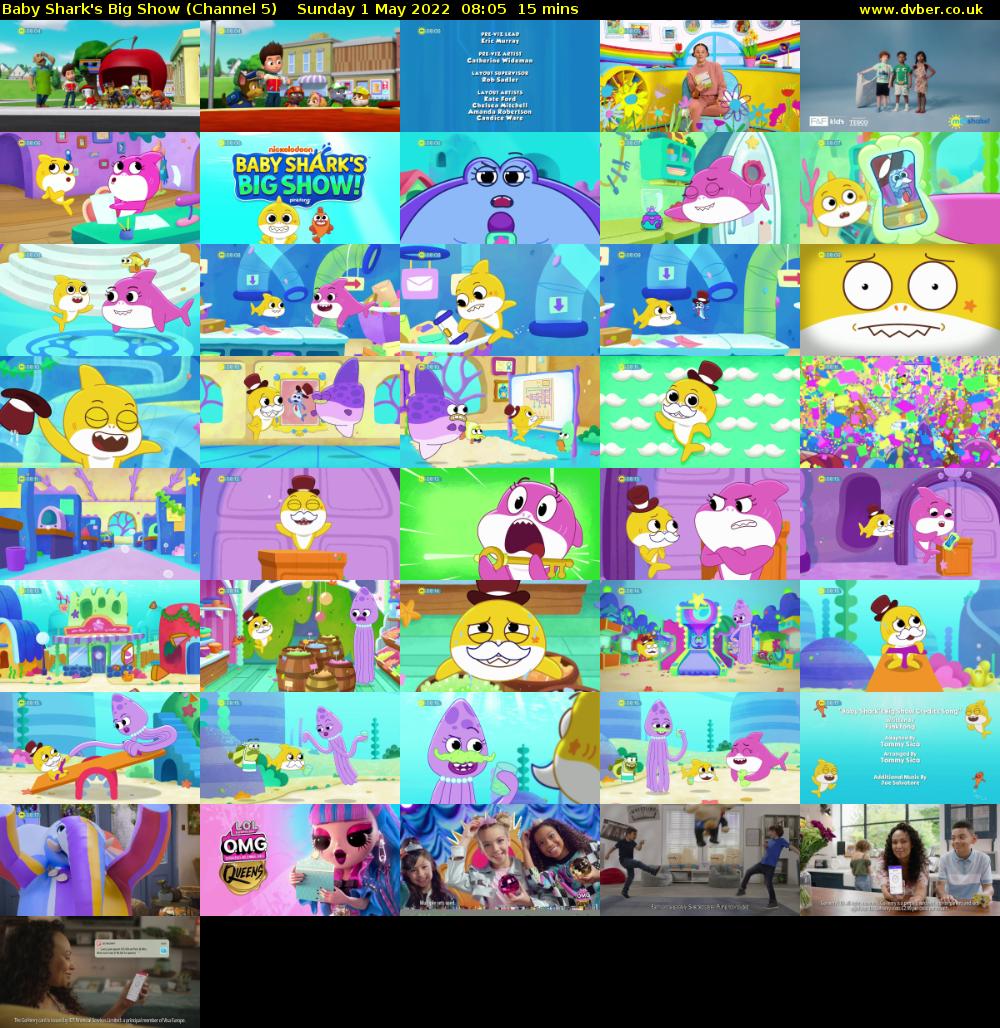 Baby Shark's Big Show (Channel 5) Sunday 1 May 2022 08:05 - 08:20