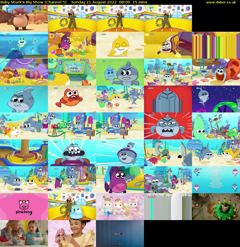 Baby Shark's Big Show (Channel 5) Sunday 21 August 2022 08:00 - 08:15