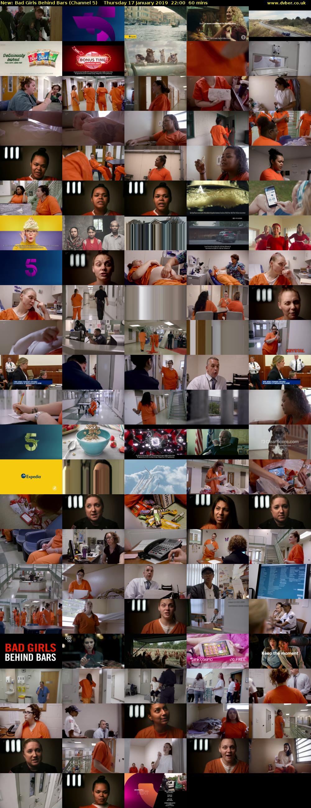 Bad Girls Behind Bars (Channel 5) Thursday 17 January 2019 22:00 - 23:00