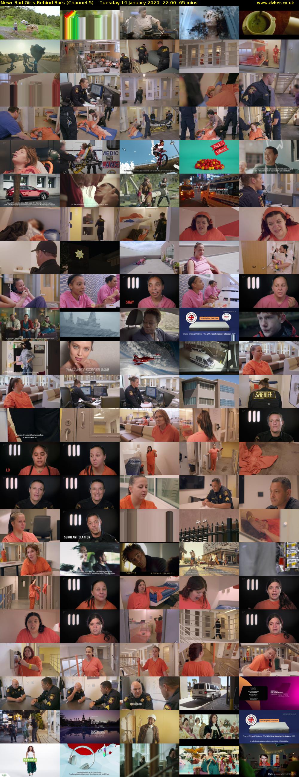 Bad Girls Behind Bars (Channel 5) Tuesday 14 January 2020 22:00 - 23:05